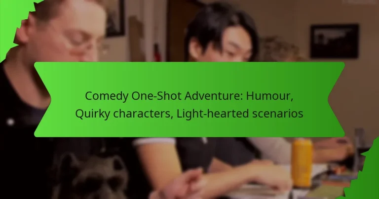 Comedy One-Shot Adventure: Humour, Quirky characters, Light-hearted scenarios