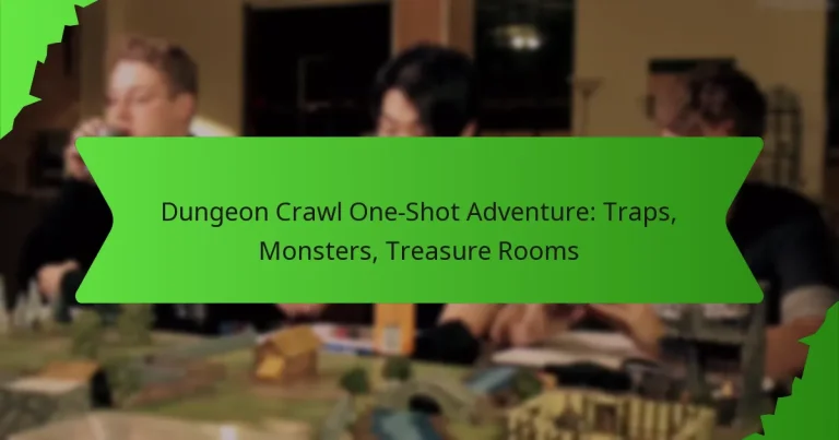 Dungeon Crawl One-Shot Adventure: Traps, Monsters, Treasure Rooms