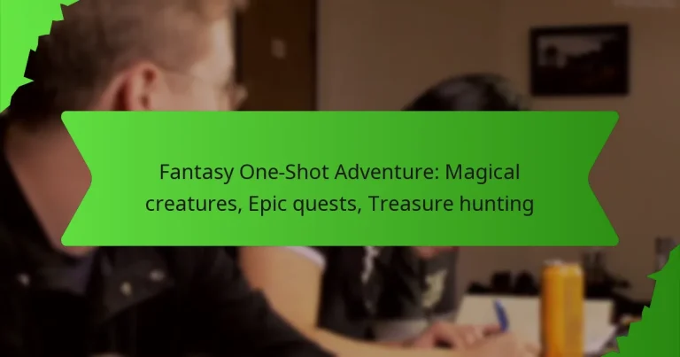 Fantasy One-Shot Adventure: Magical creatures, Epic quests, Treasure hunting