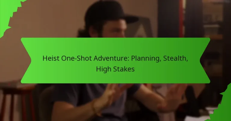 Heist One-Shot Adventure: Planning, Stealth, High Stakes