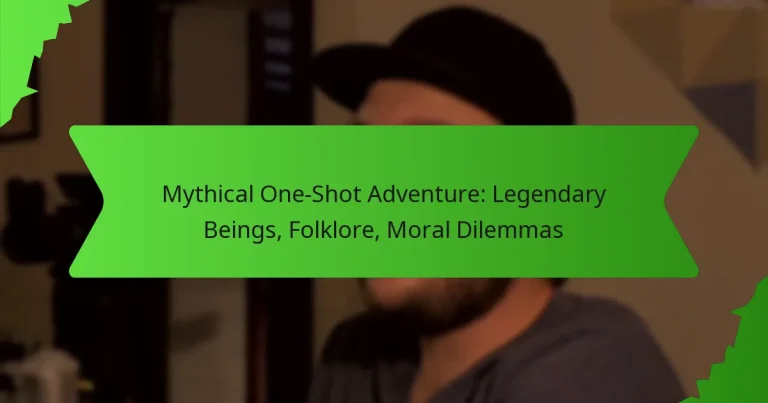 Mythical One-Shot Adventure: Legendary Beings, Folklore, Moral Dilemmas