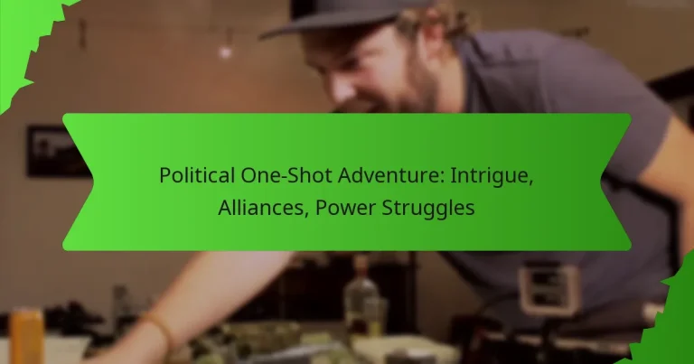 Political One-Shot Adventure: Intrigue, Alliances, Power Struggles